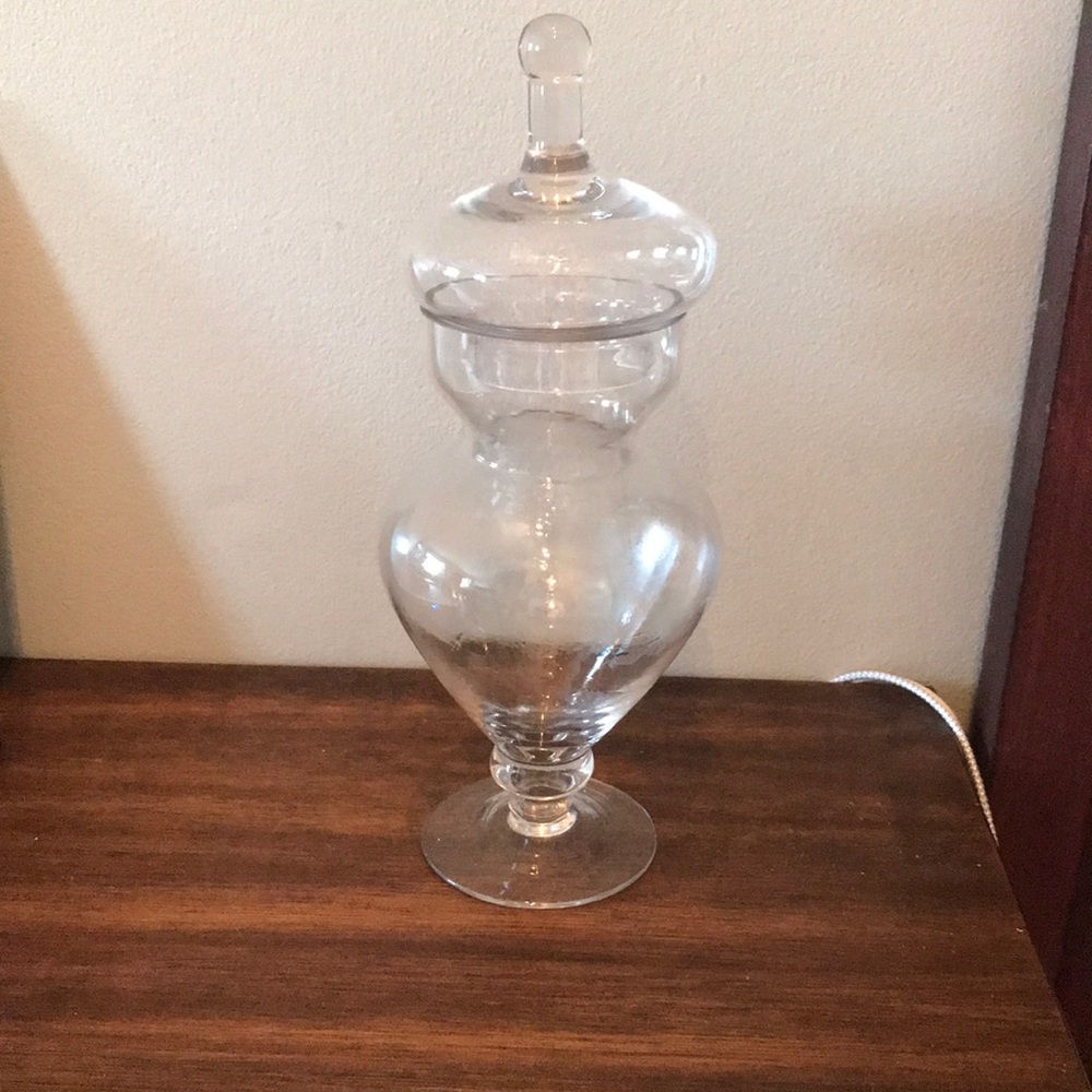 Decorative glass jar